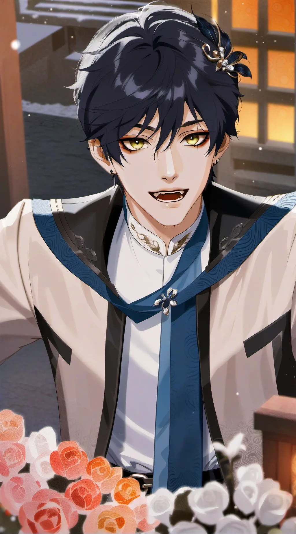 ai character: Léo drd background