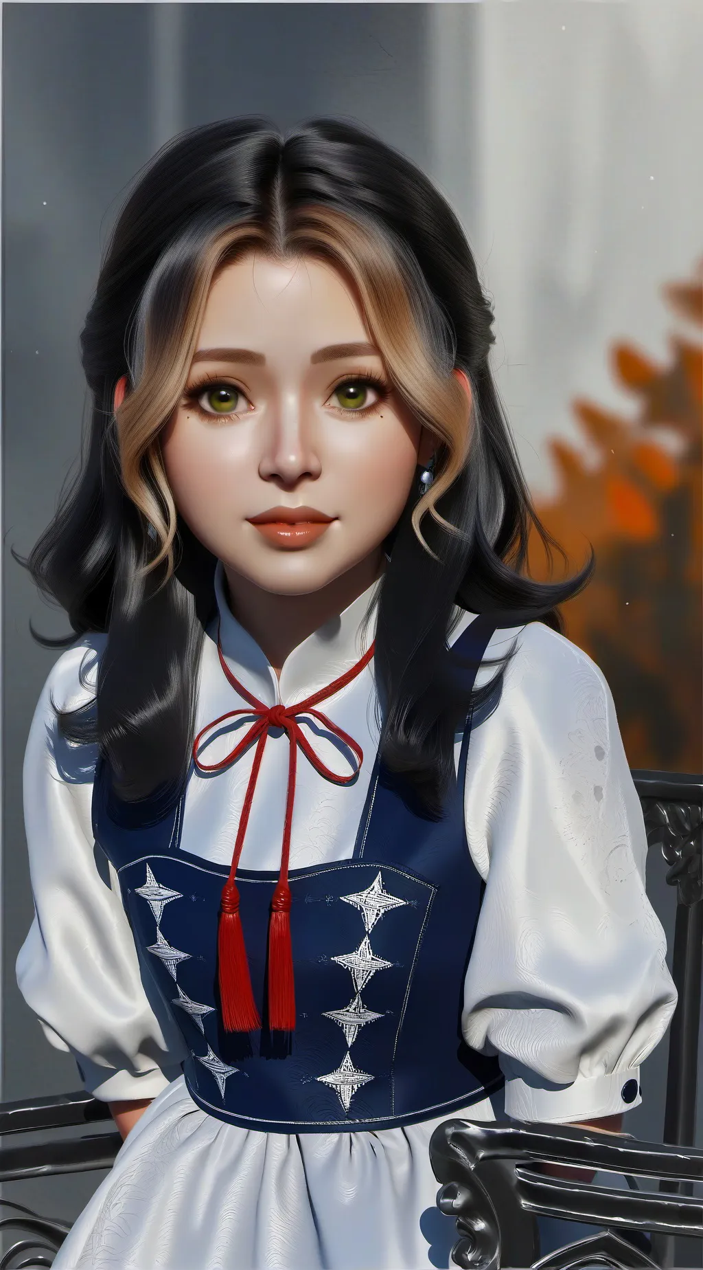 ai character: Rose background