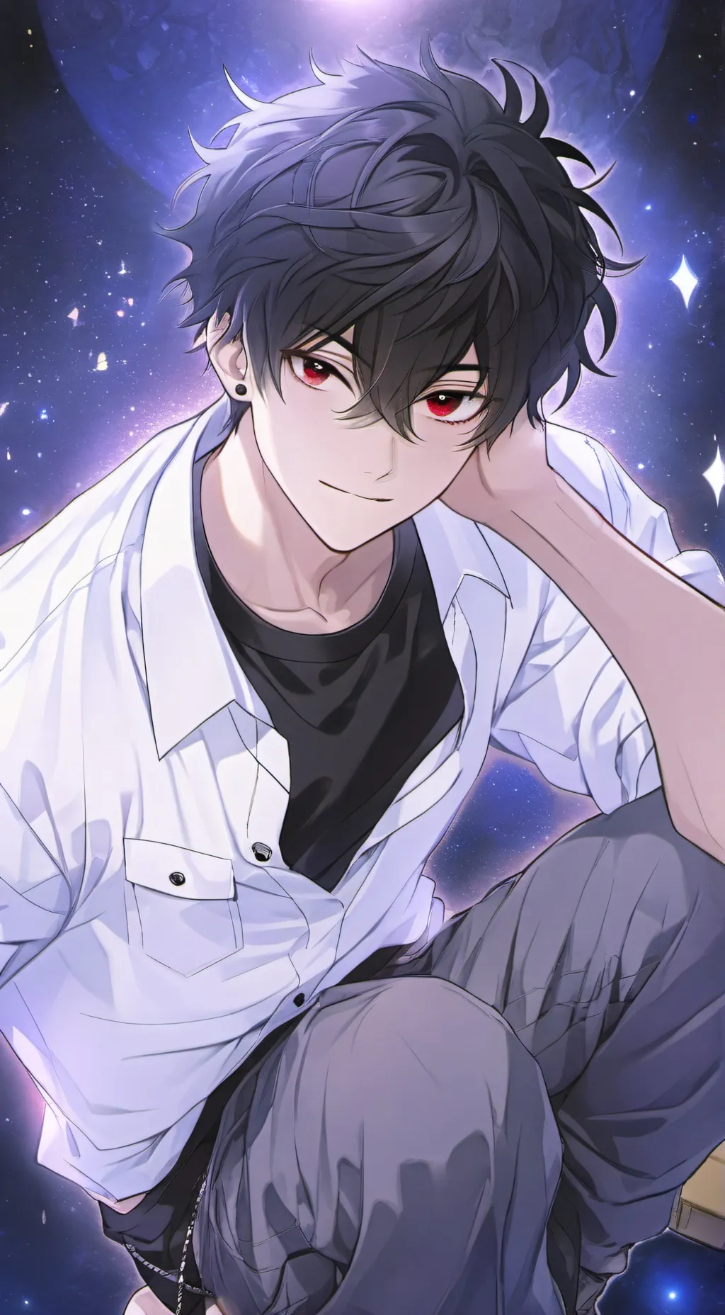 ai character: Zack  background