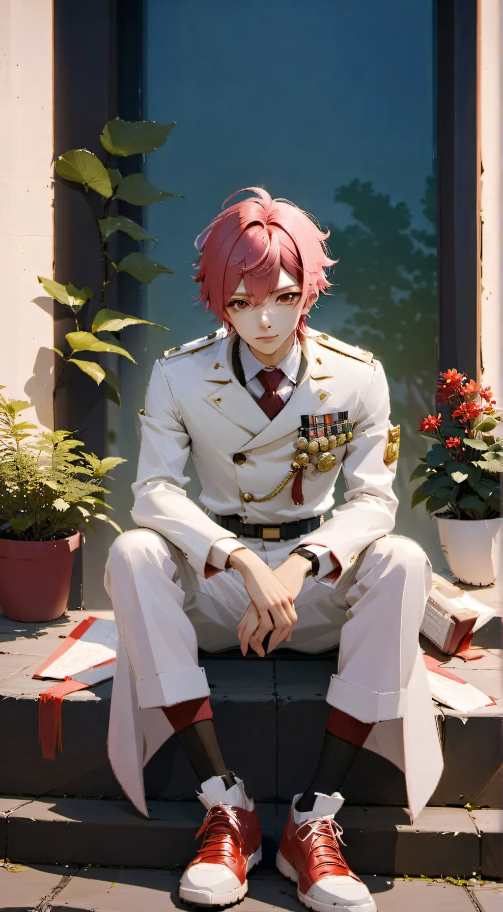 ai character: yuji itadori background