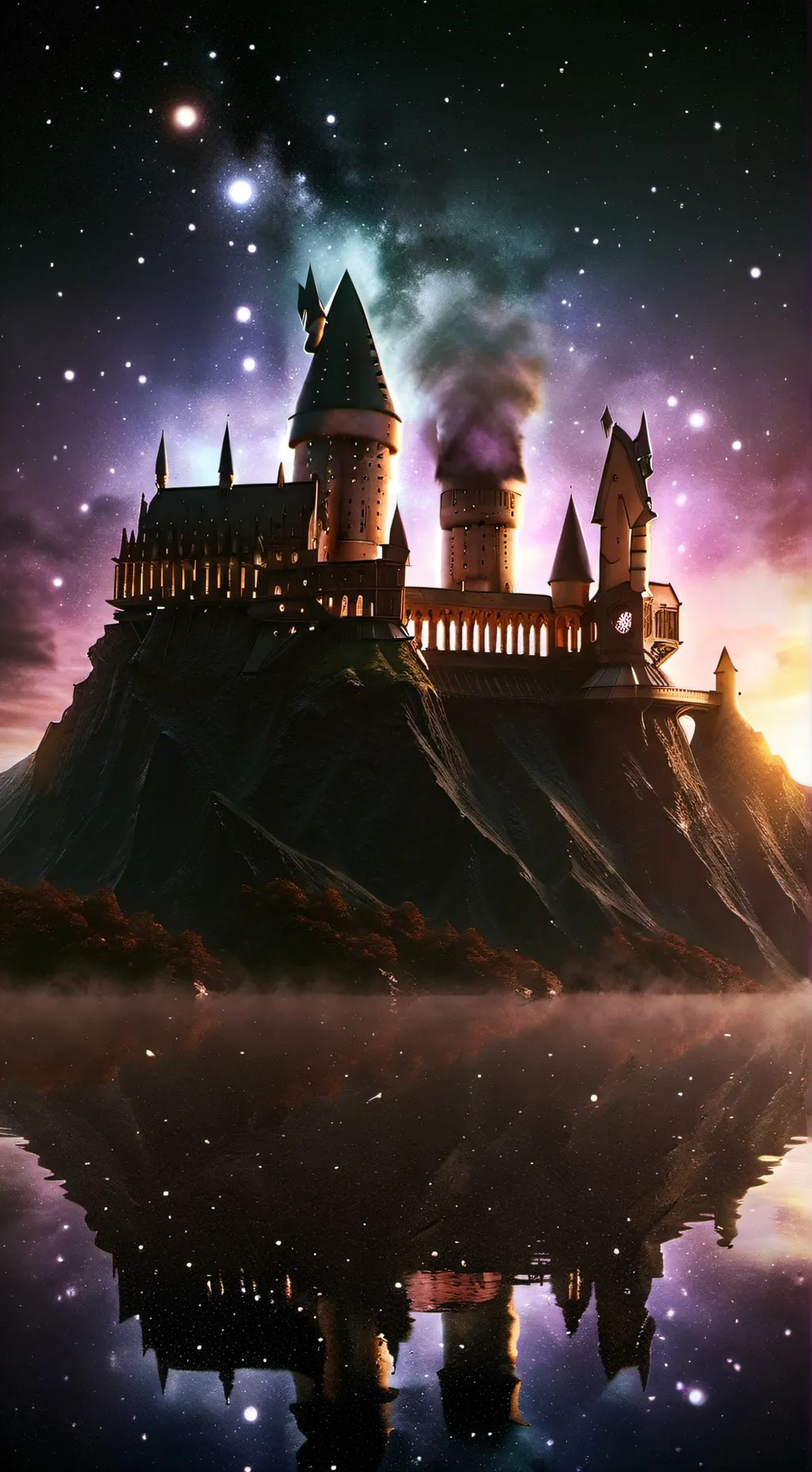 ai character: Hogwarts  background
