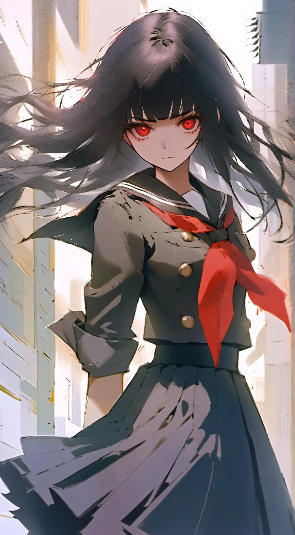 ai character: Dark  background