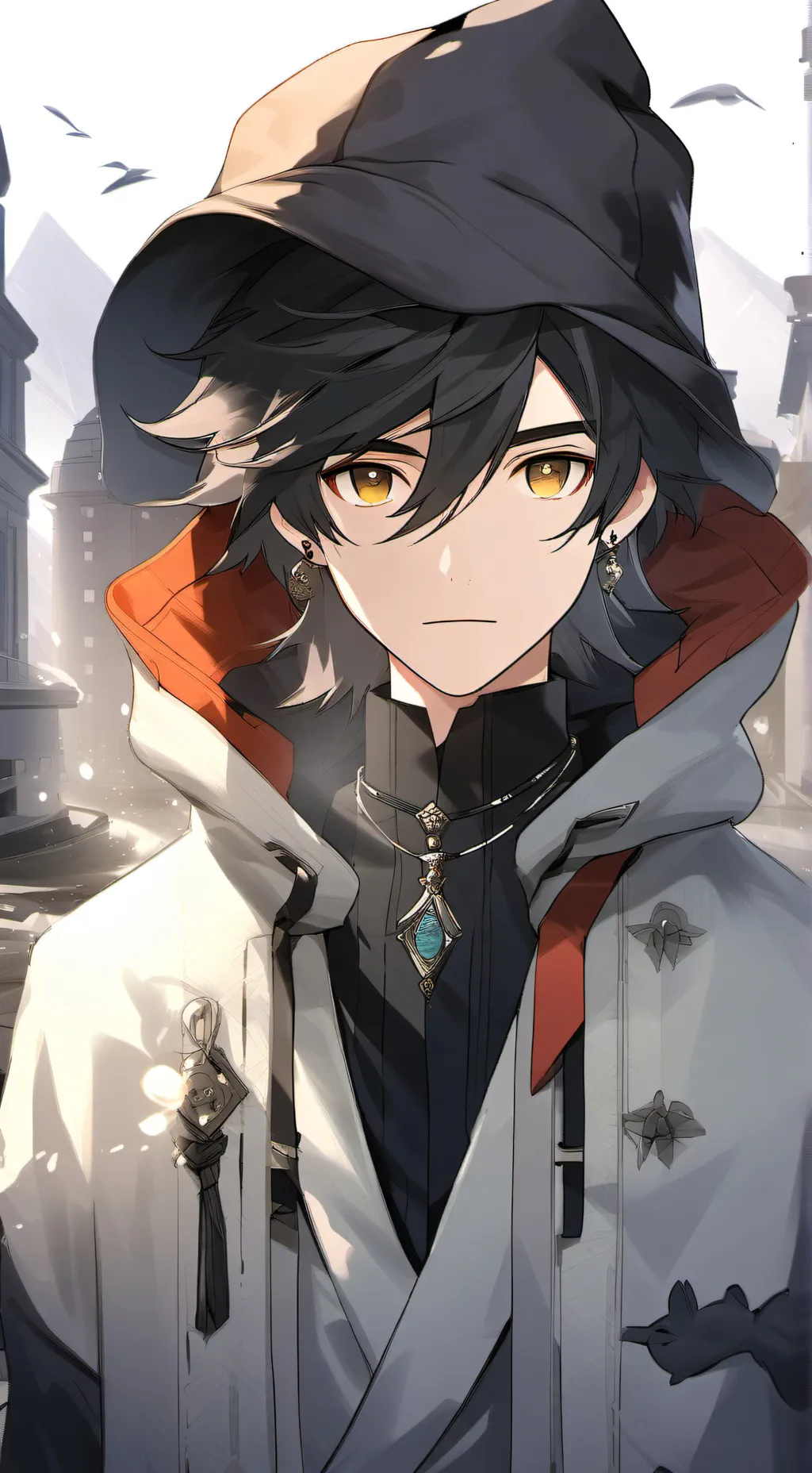 ai character: Raphaël  background