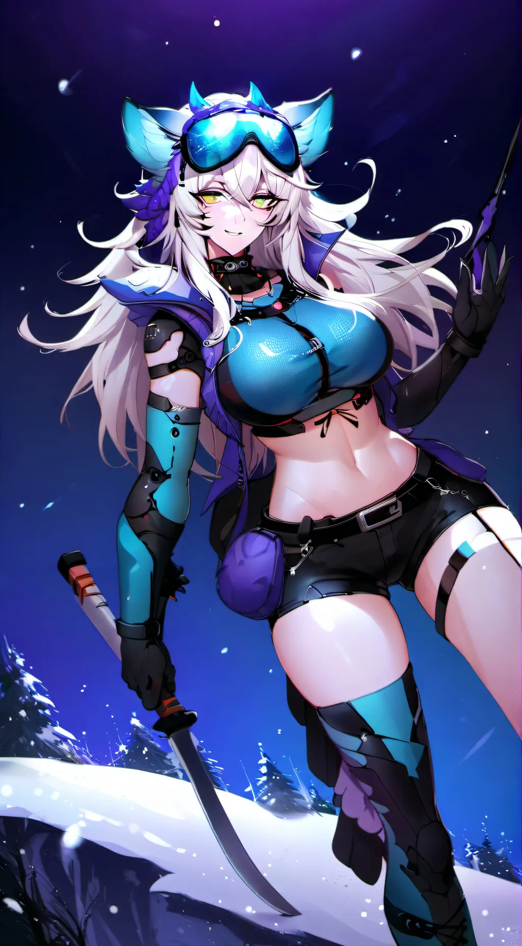 ai character: Aurora  background