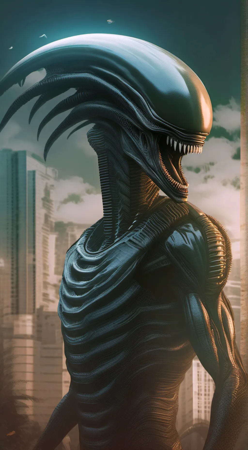 ai character: xenomorph AVP background