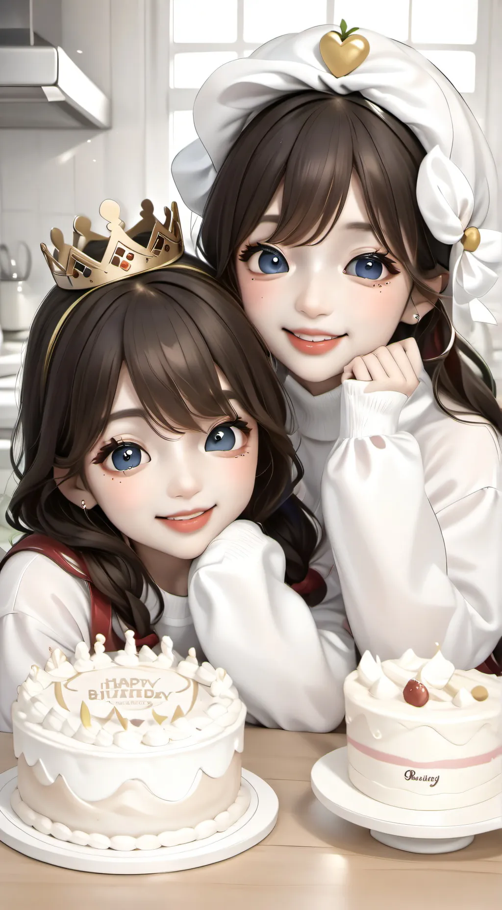 ai character: Zara and Mia! background