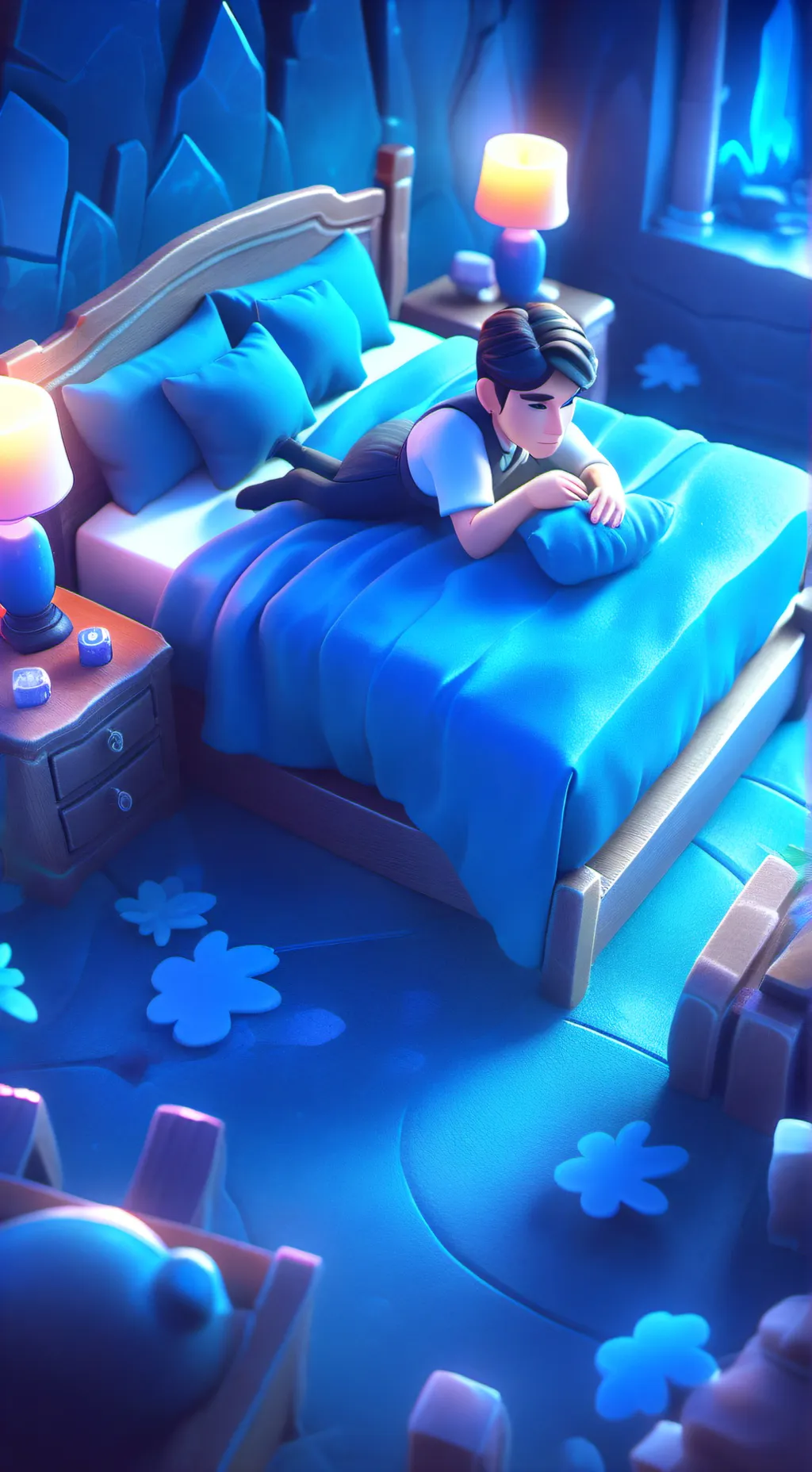 ai character: Md sleepover background