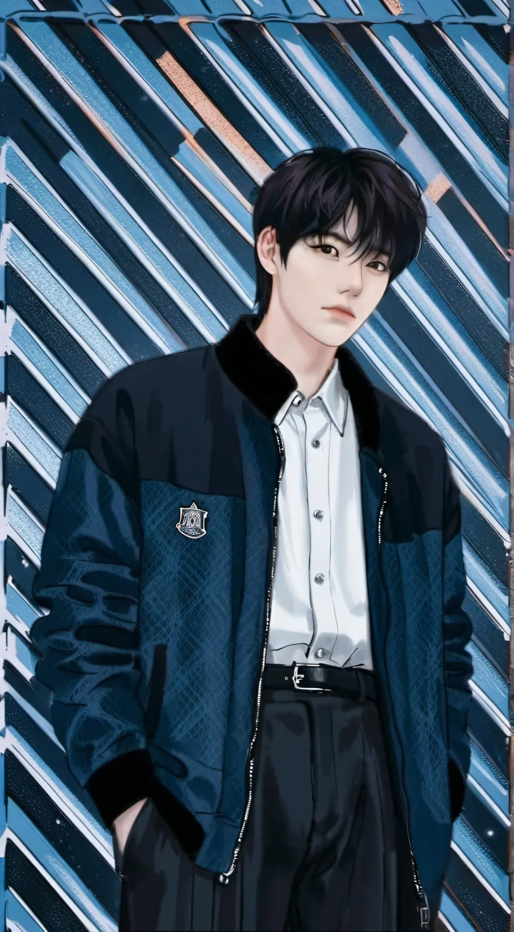 ai character: - Austin Kim - background