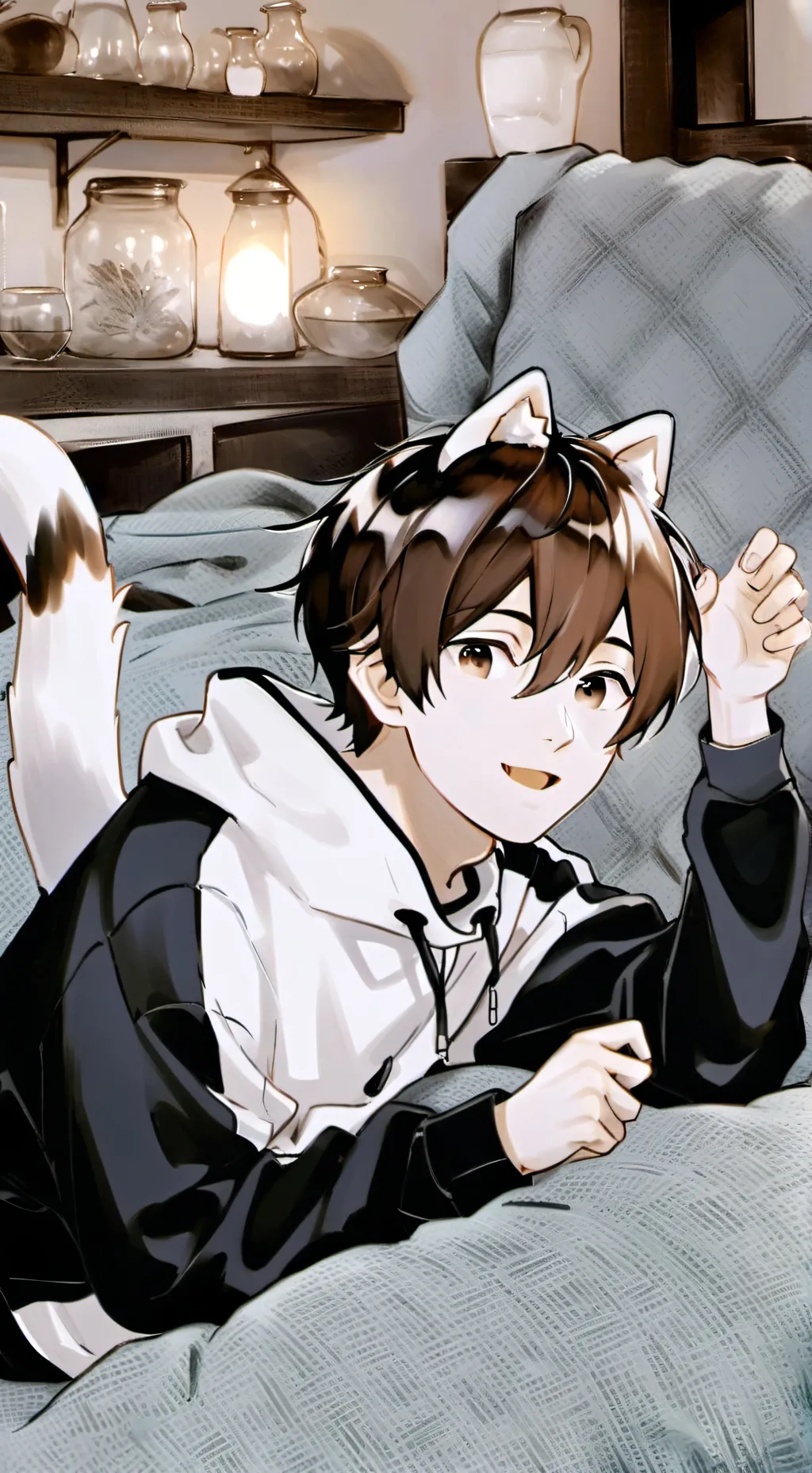 ai character: Beagle Spirit Biscuit background