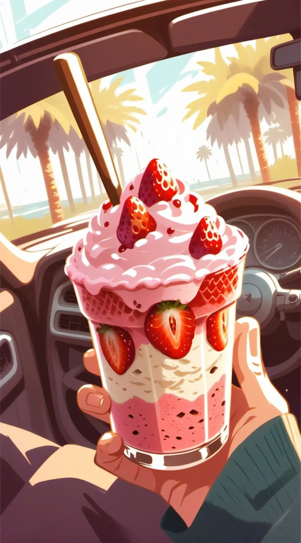 ai character: Beach :D background