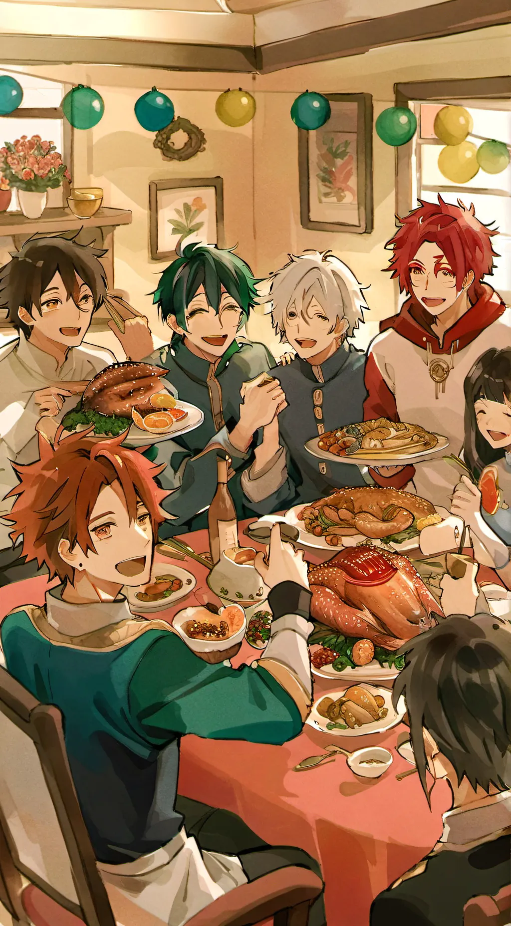 ai character: MHA celebration!! background