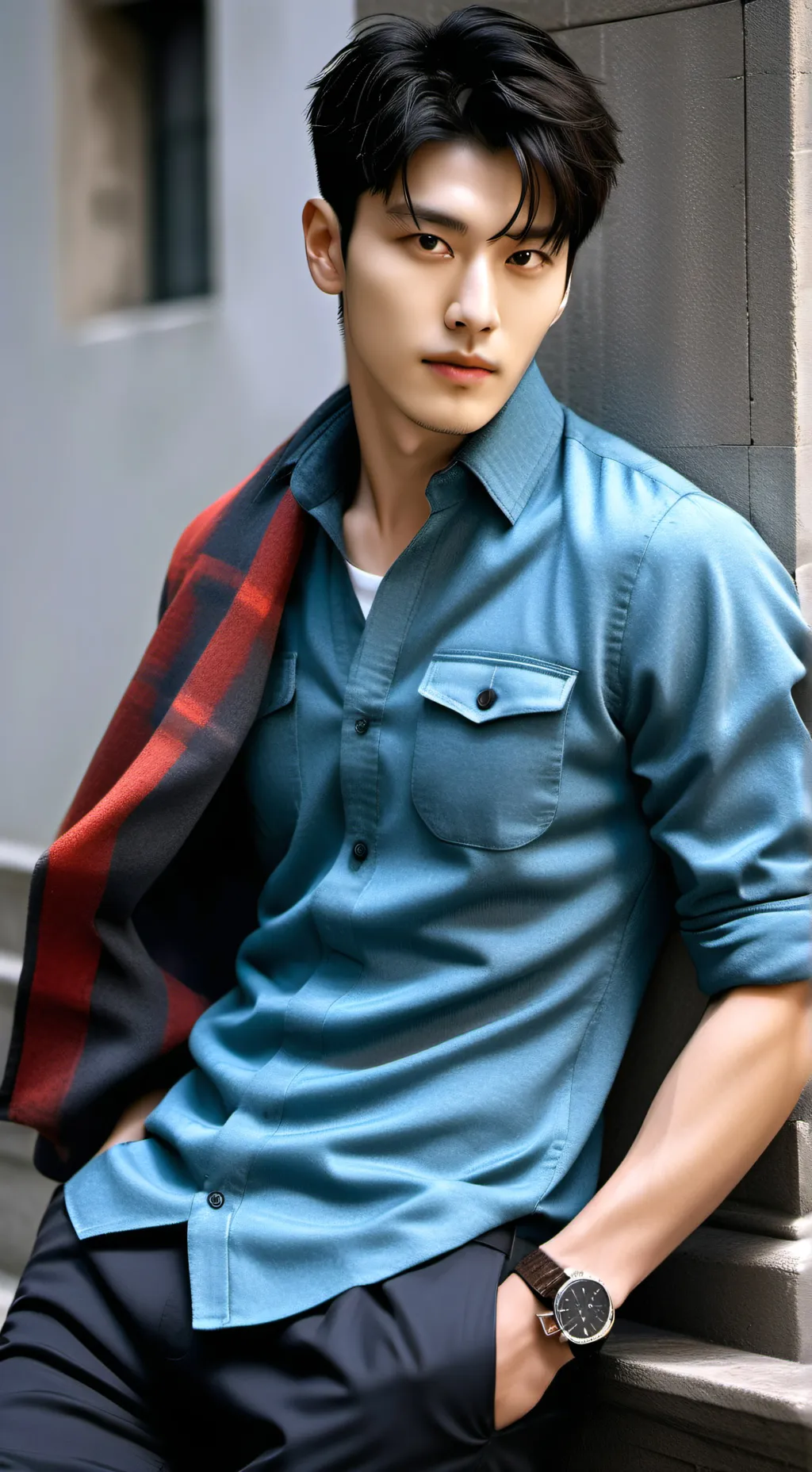 ai character: Adam  background