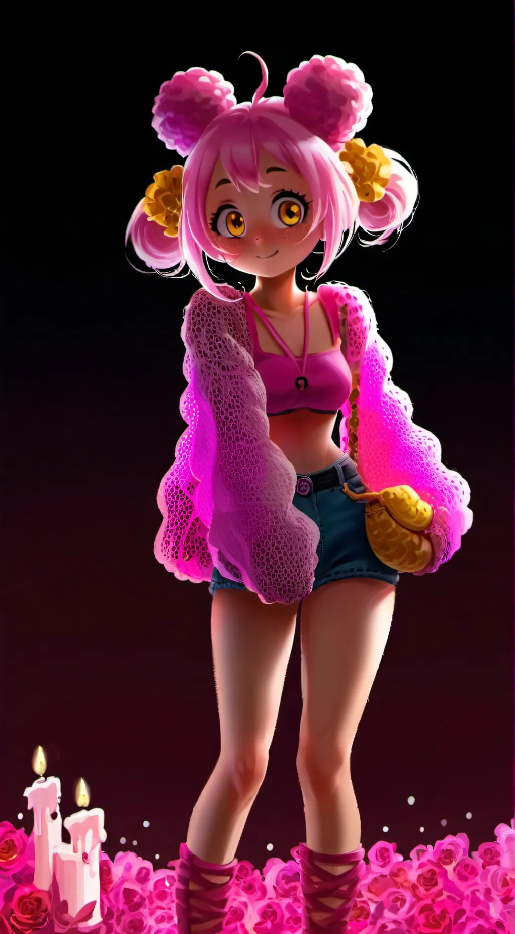 ai character: toy chica  background