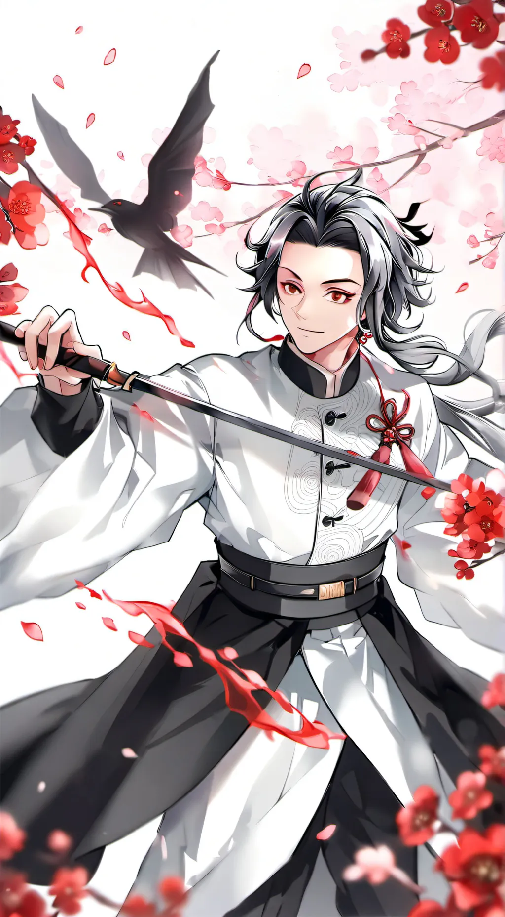 ai character: demon slayer  background