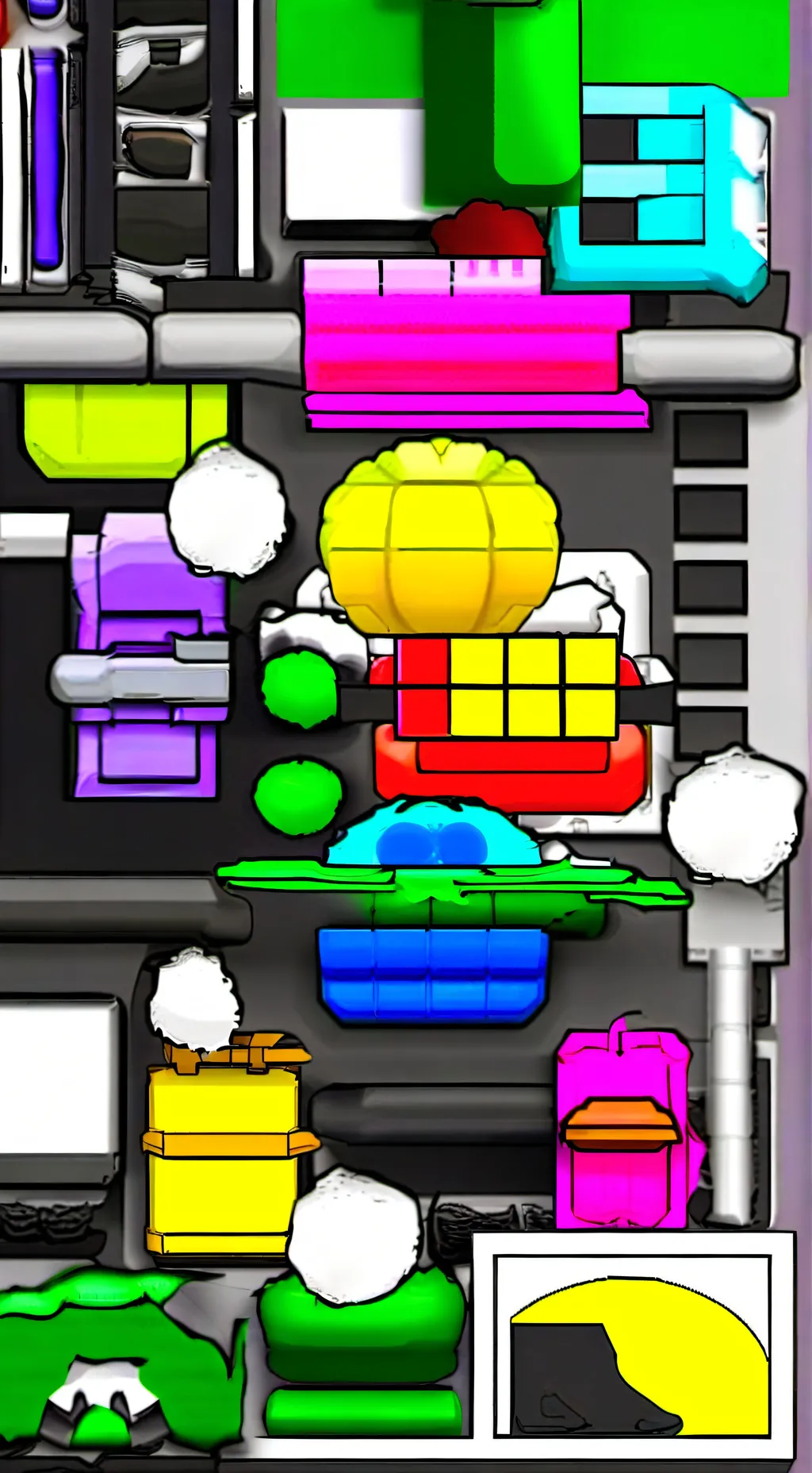 ai character: sprunki pelicula.  background