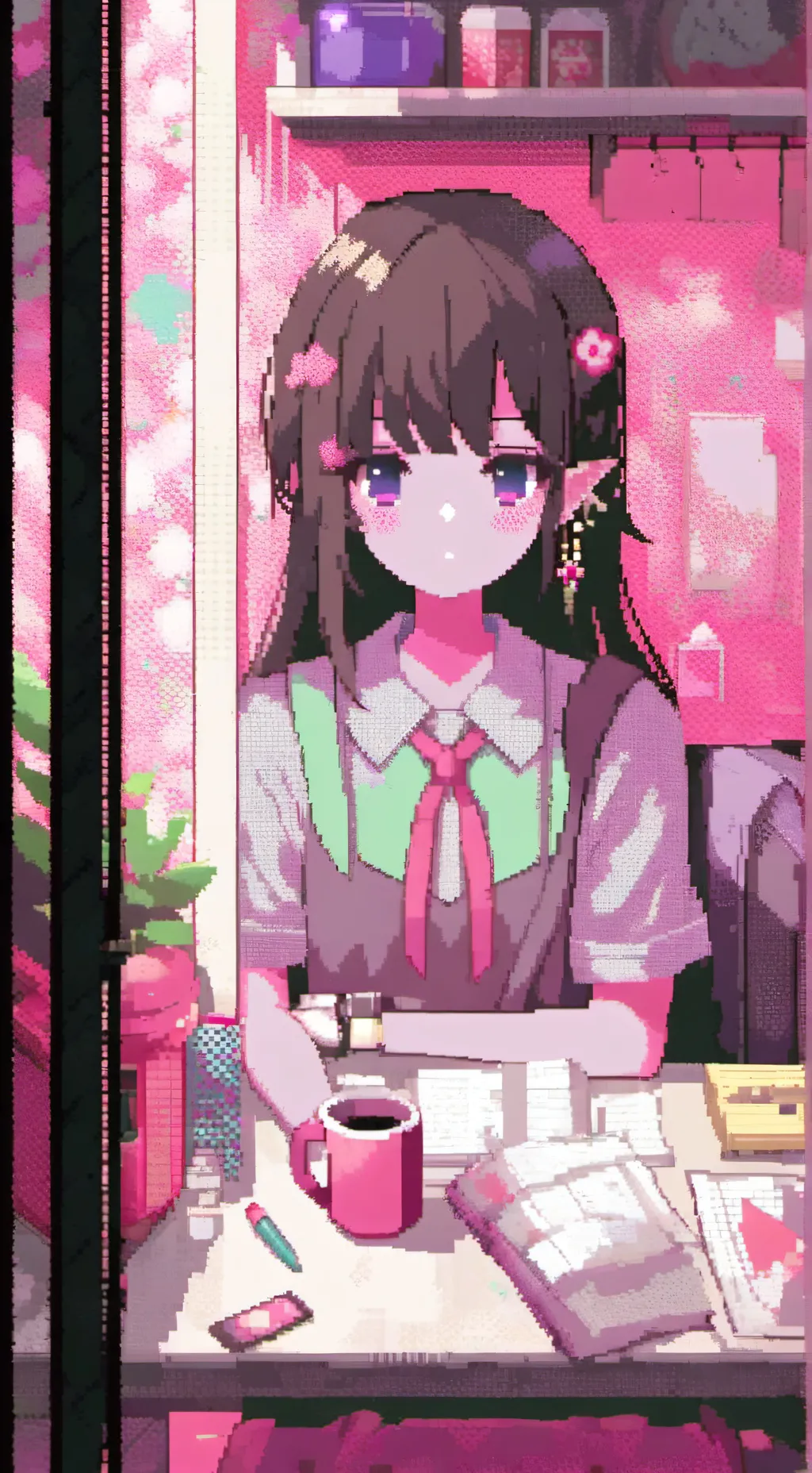 ai character: New school background