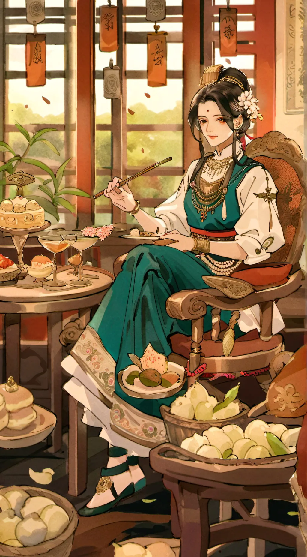 ai character: PURE VANILLA background