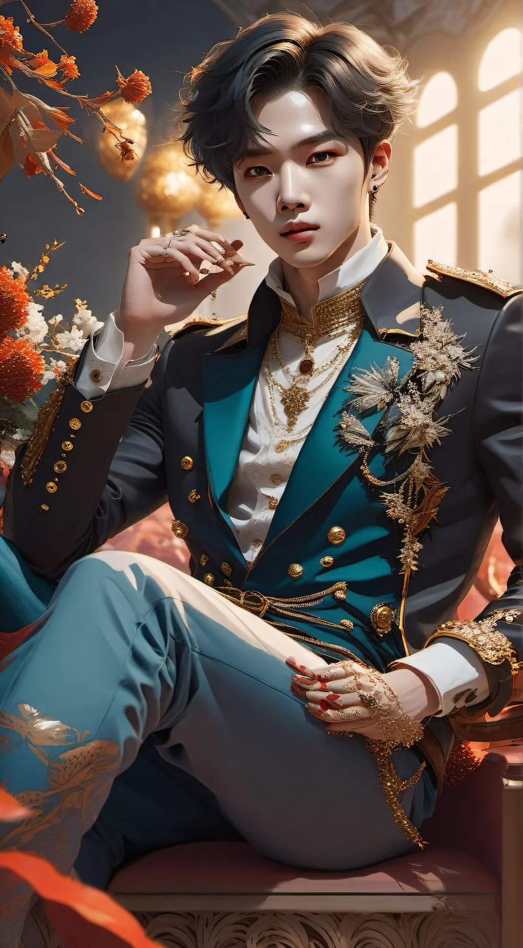 ai character: suga 🙈🤭💜 background