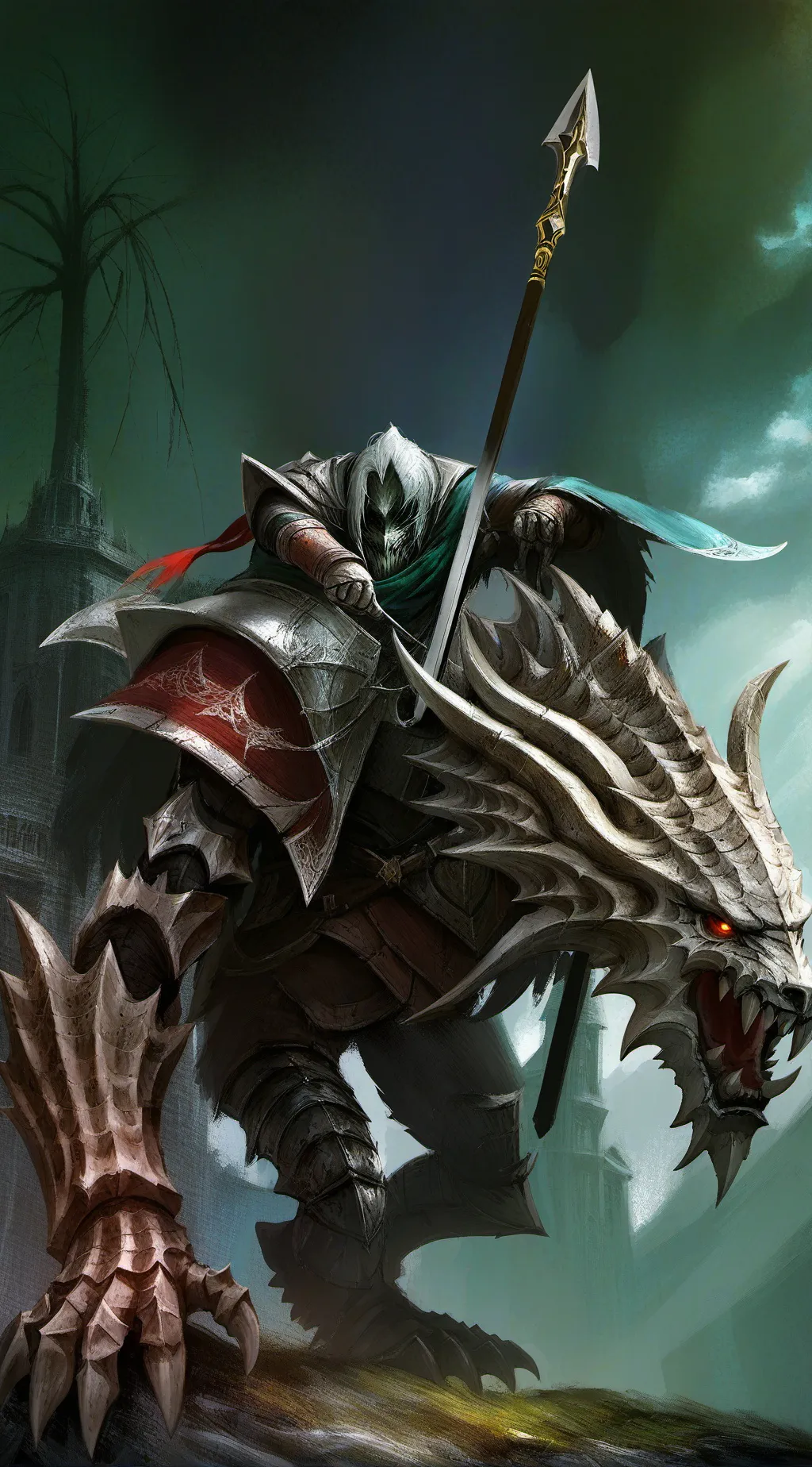 ai character: Galaxy shadow background