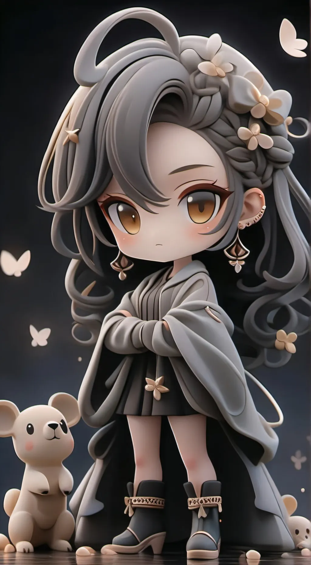 ai character: irmã mais nova background