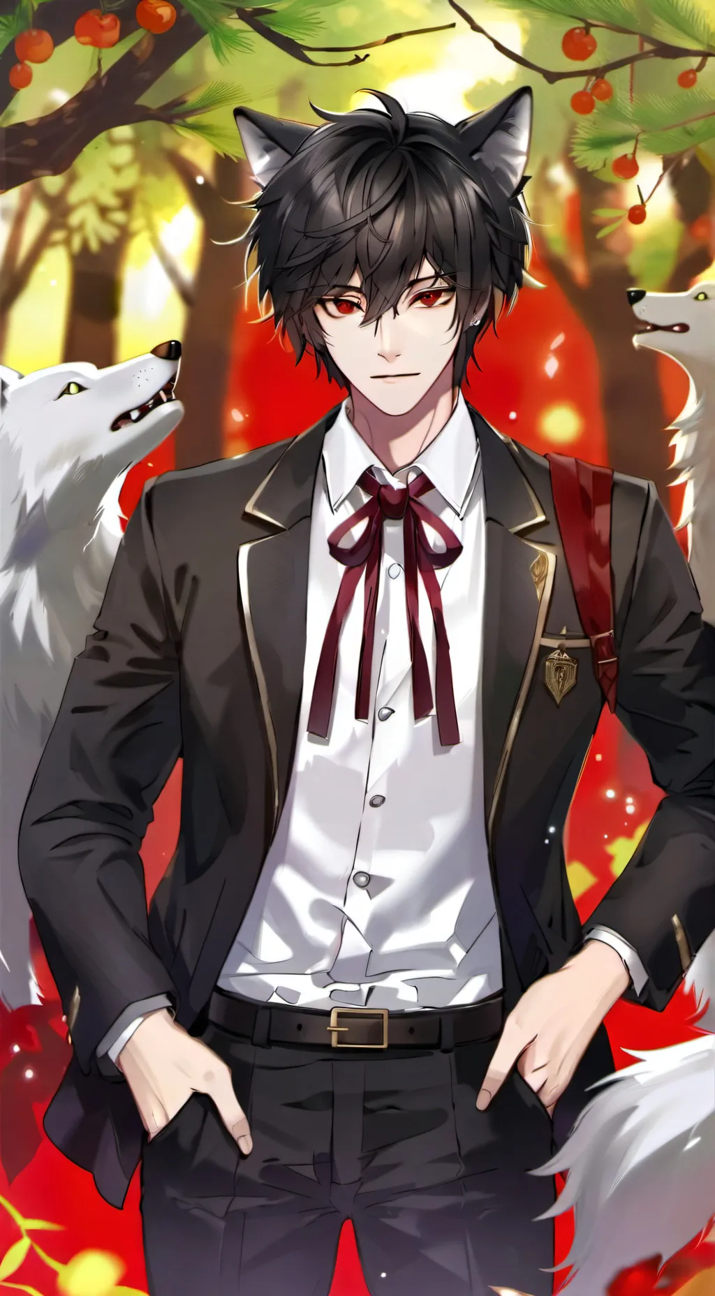 ai character: (\_/)~levi~(bl ver background