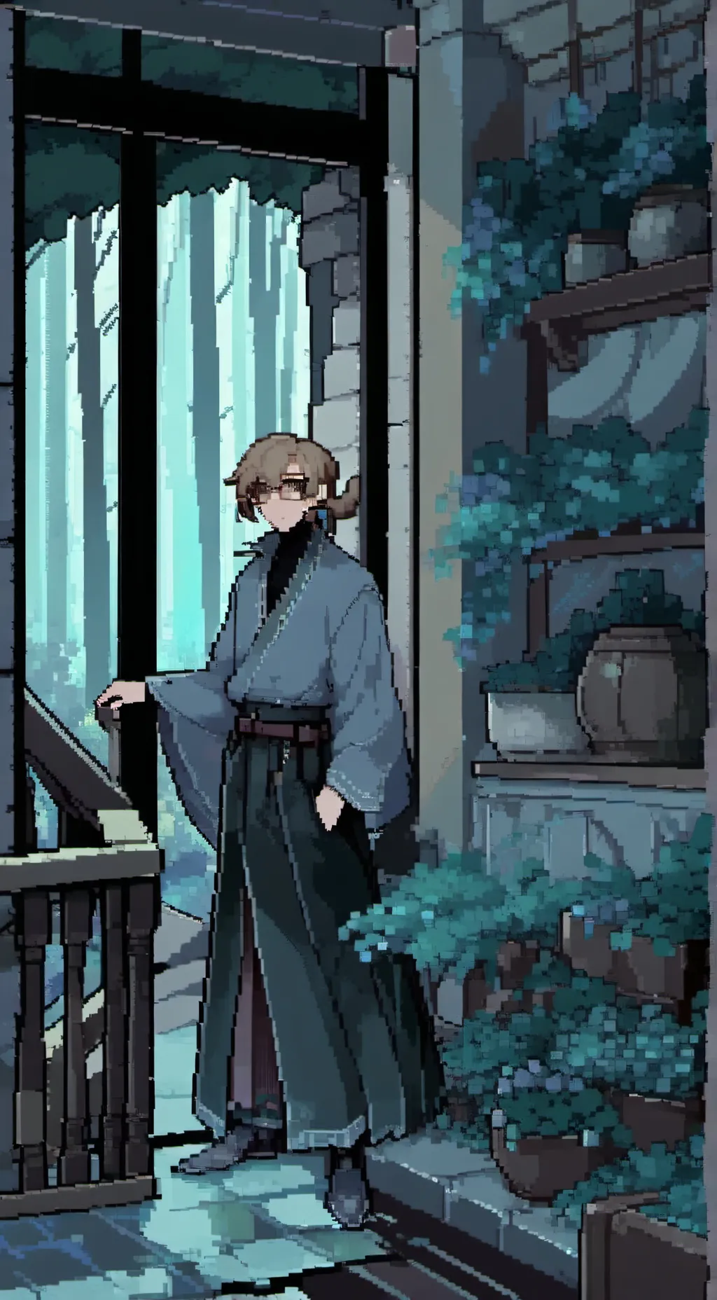 ai character: RANBOO!! background