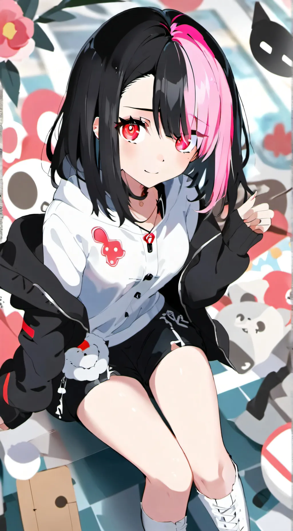 ai character: Eye color! background