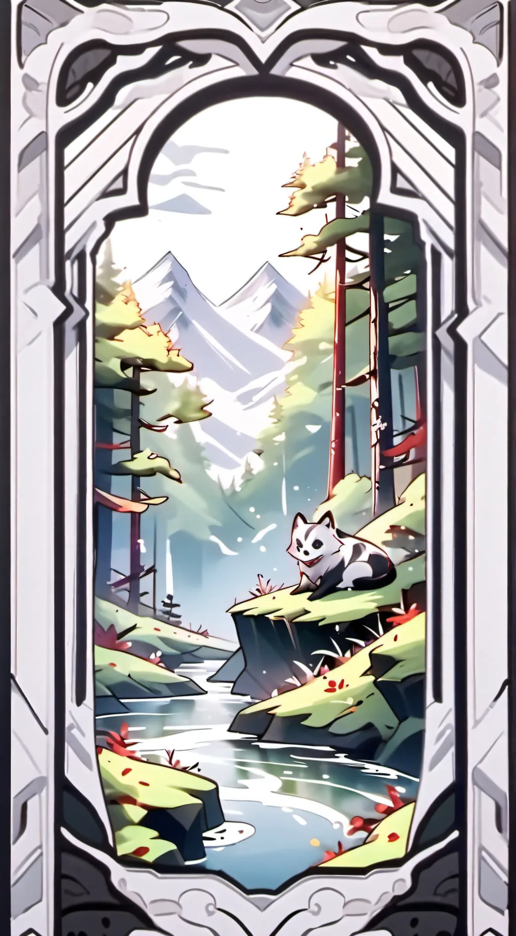 ai character: спраут)~ background