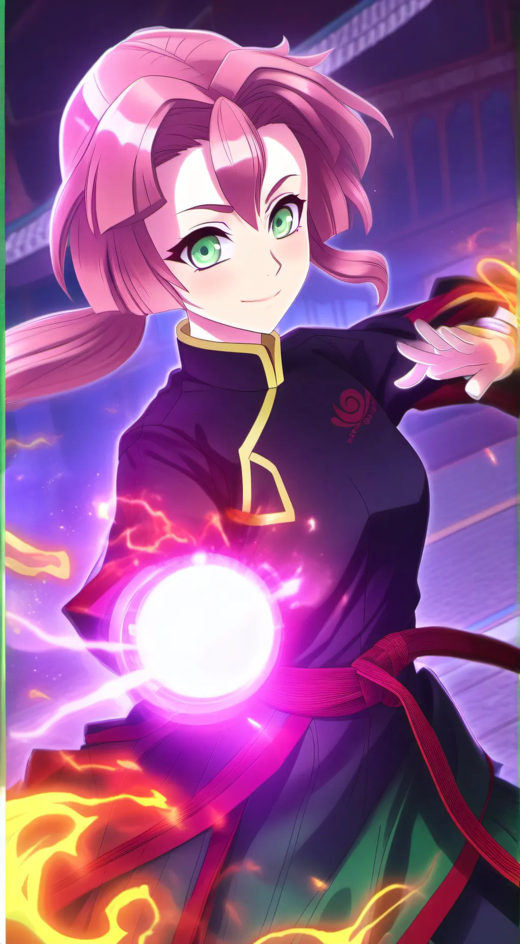 ai character: mitsuri bebe background