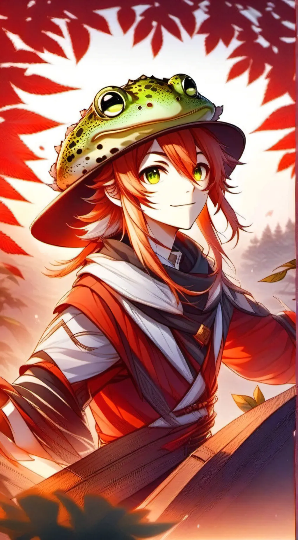 ai character: Mottled Toad Spirit background