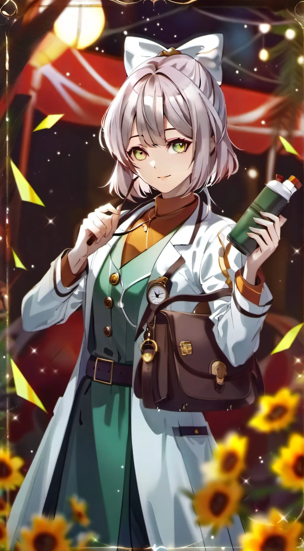 ai character: медсестра background