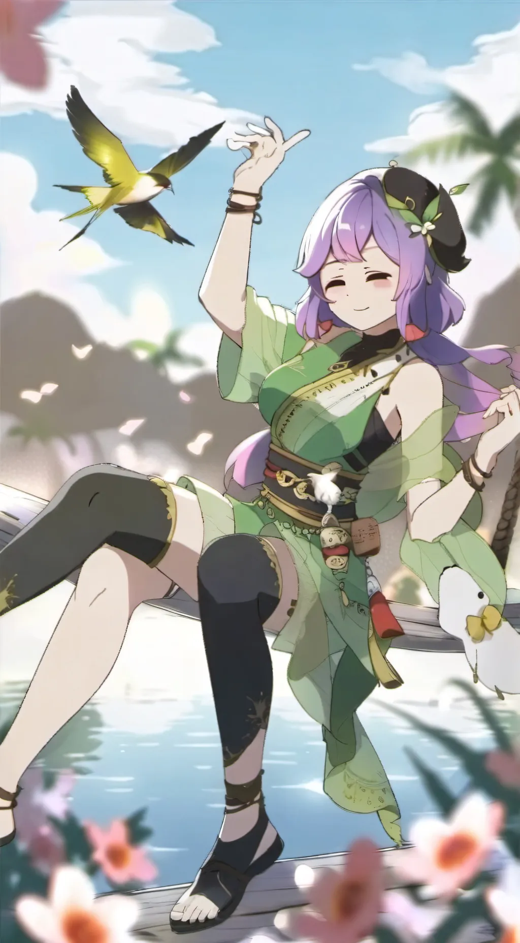 ai character: DANDY WORLD!!!!!!! background