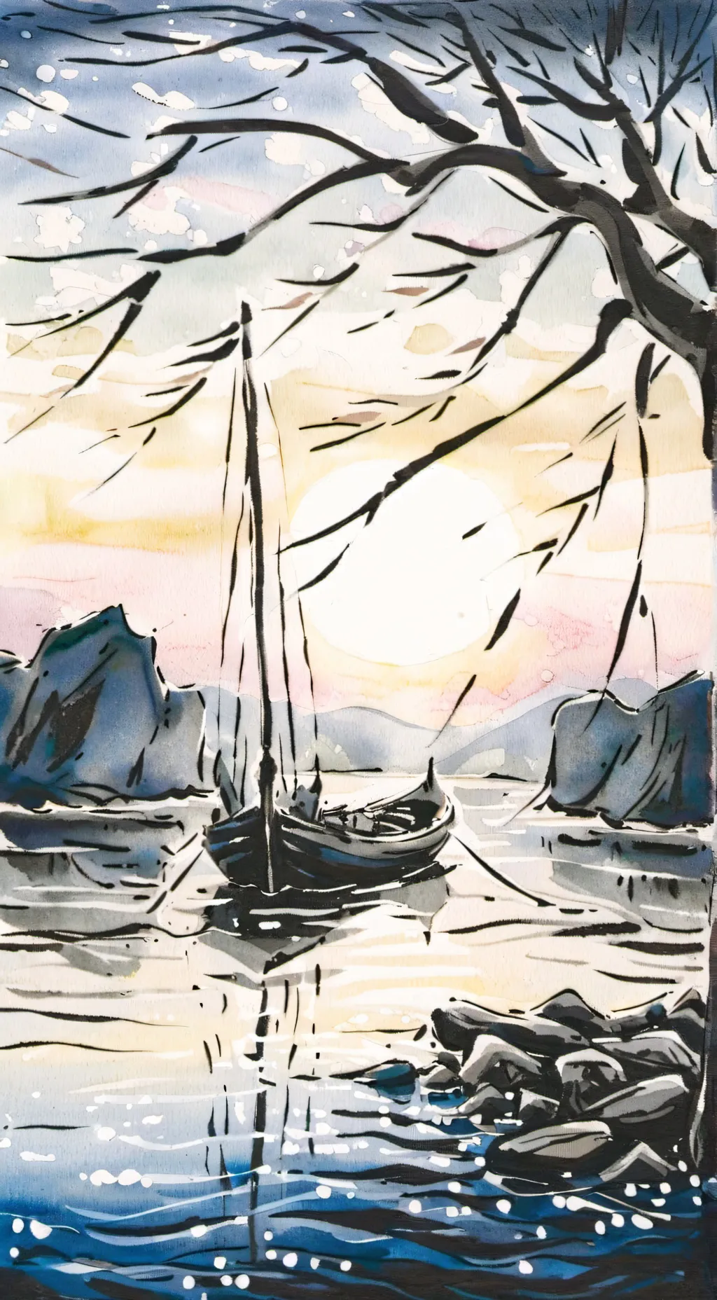 ai character: Azure background