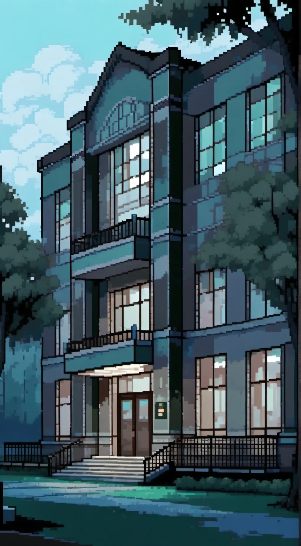 ai character: fandom school!! background