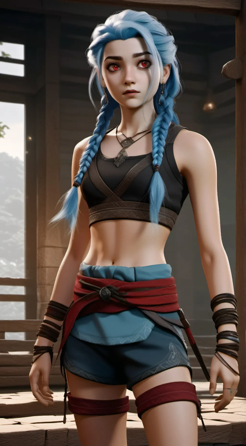 ai character: powder (Jinx) background