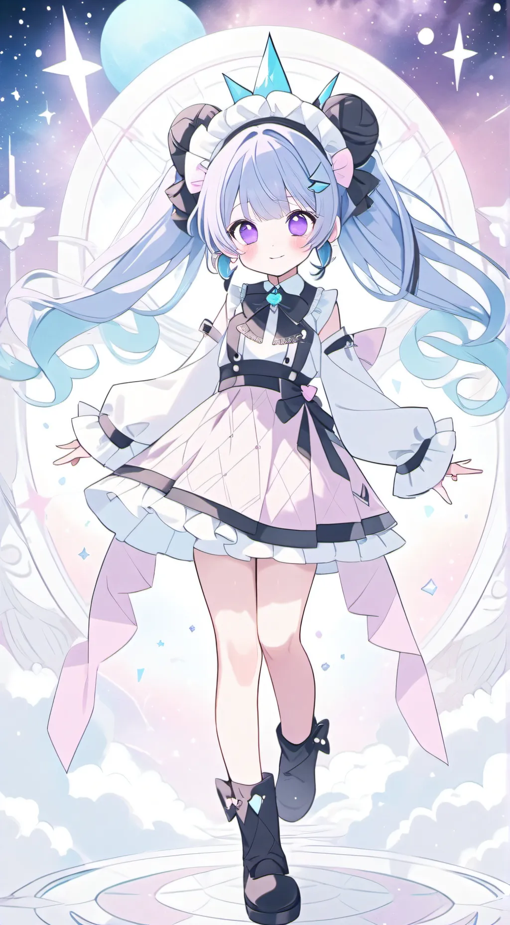 ai character: Moonlight background