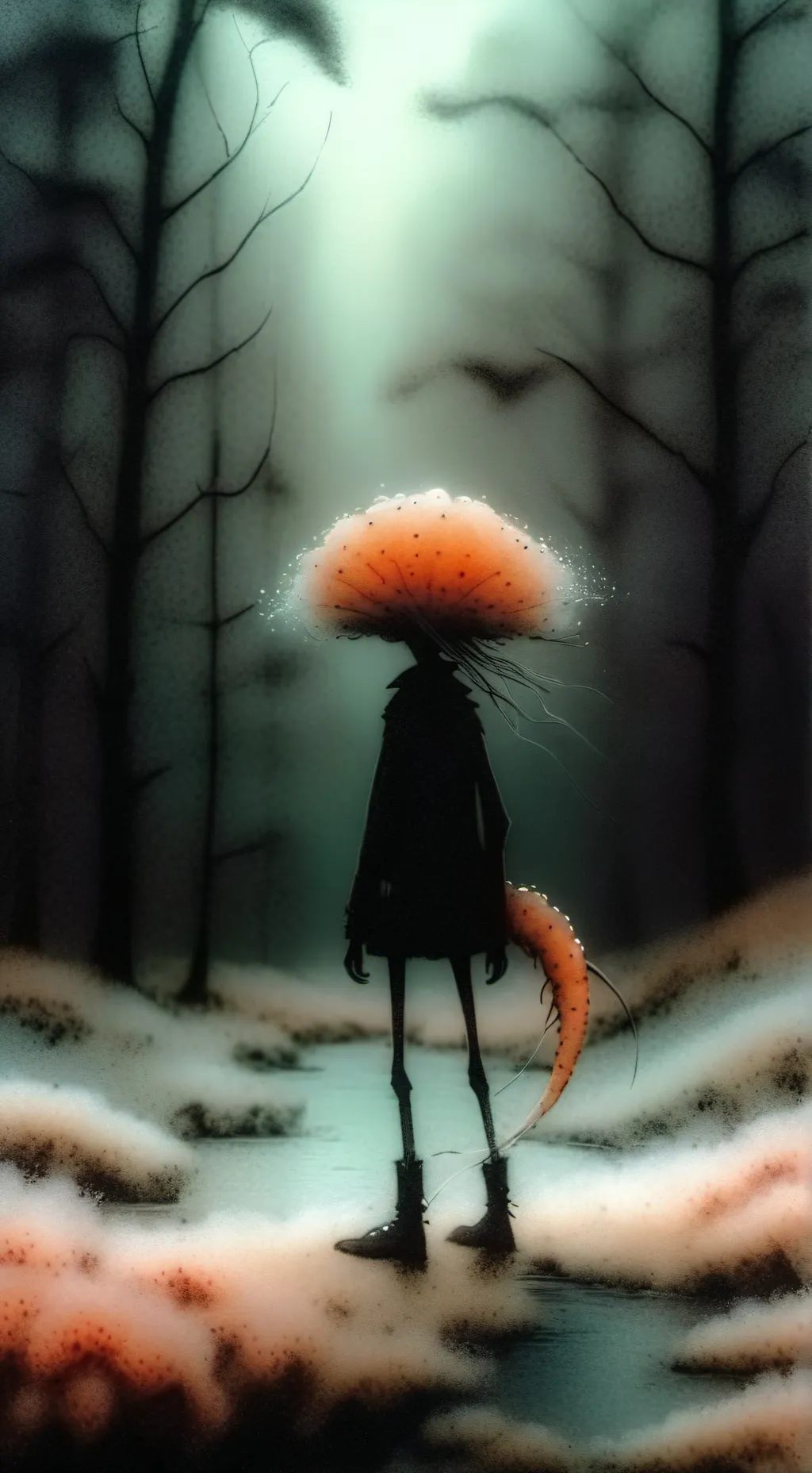 ai character: Shrimpo background