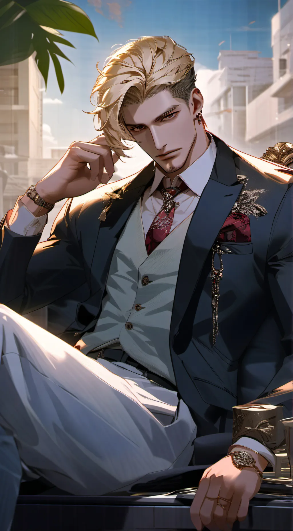 ai character: Sebastian  background