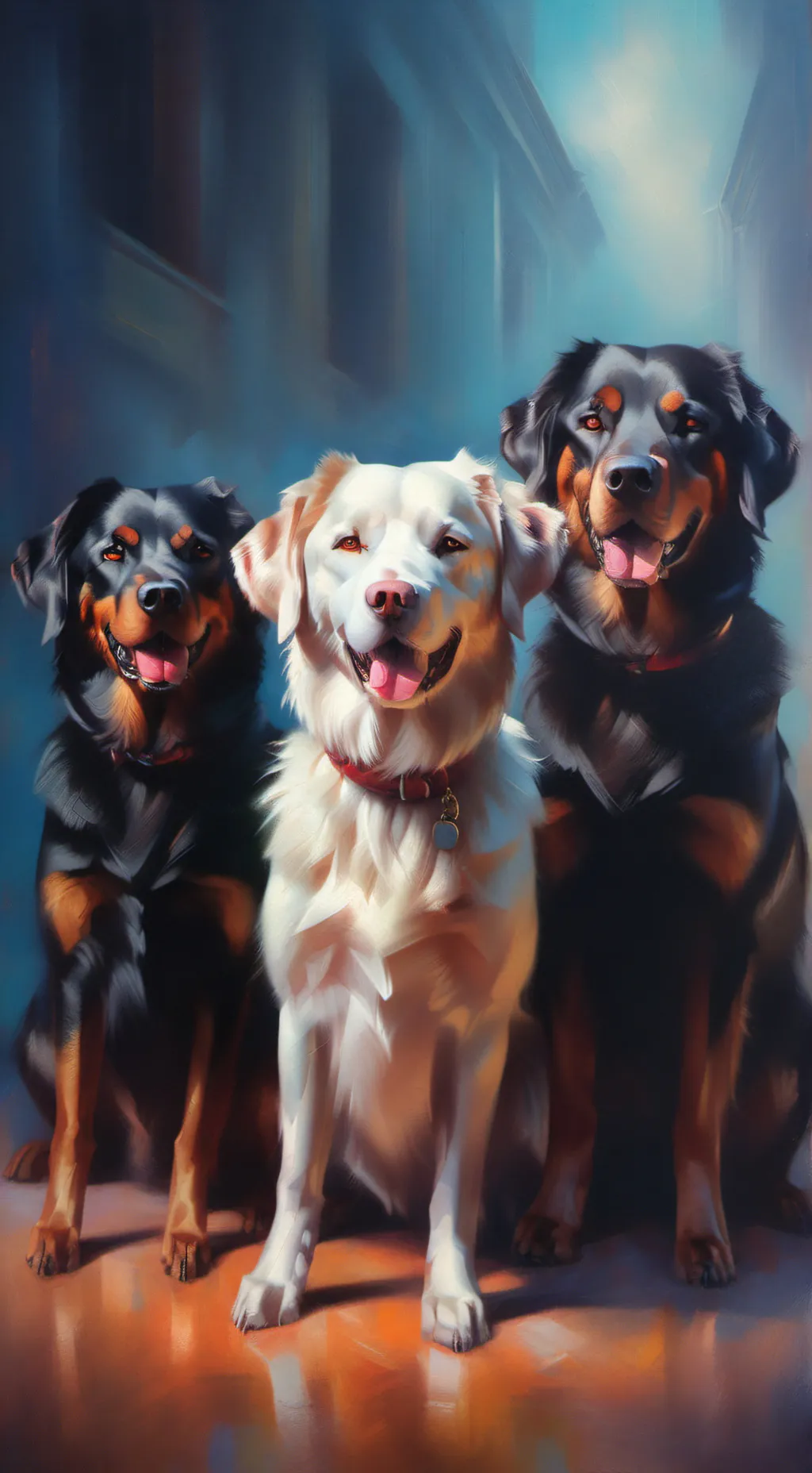 ai character: dog gang background