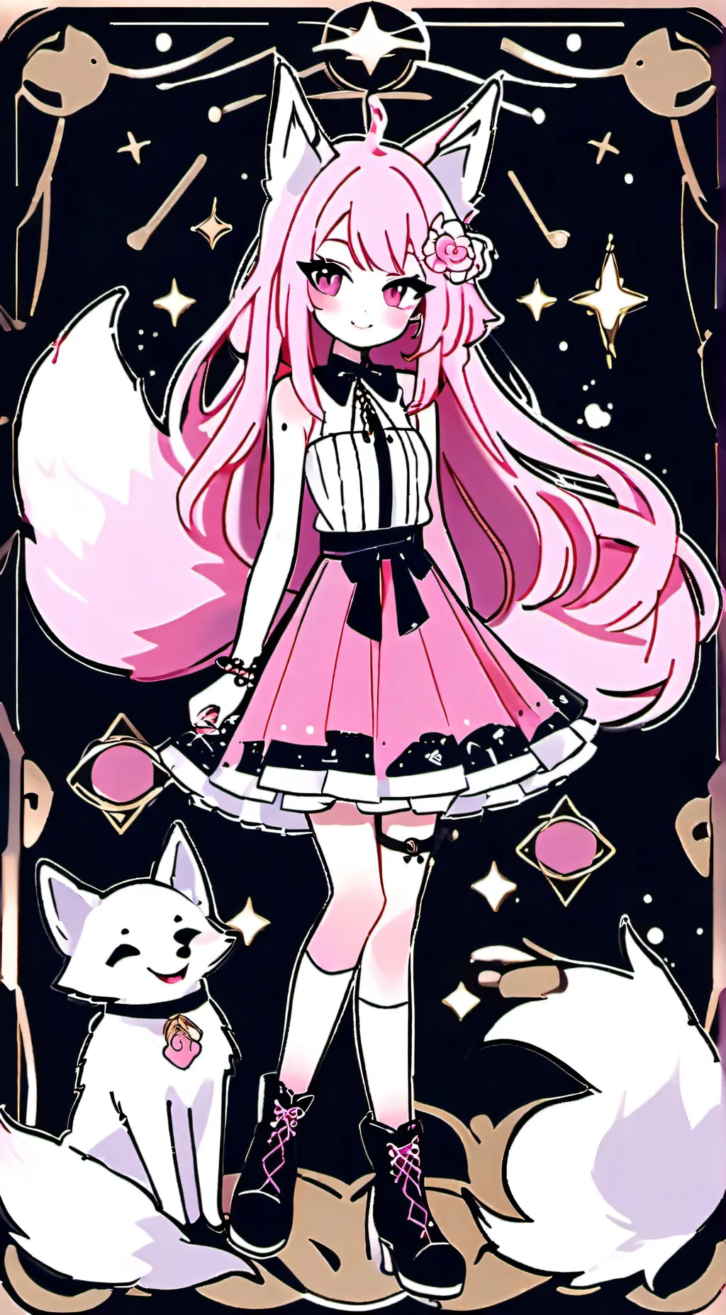 ai character: Auora background