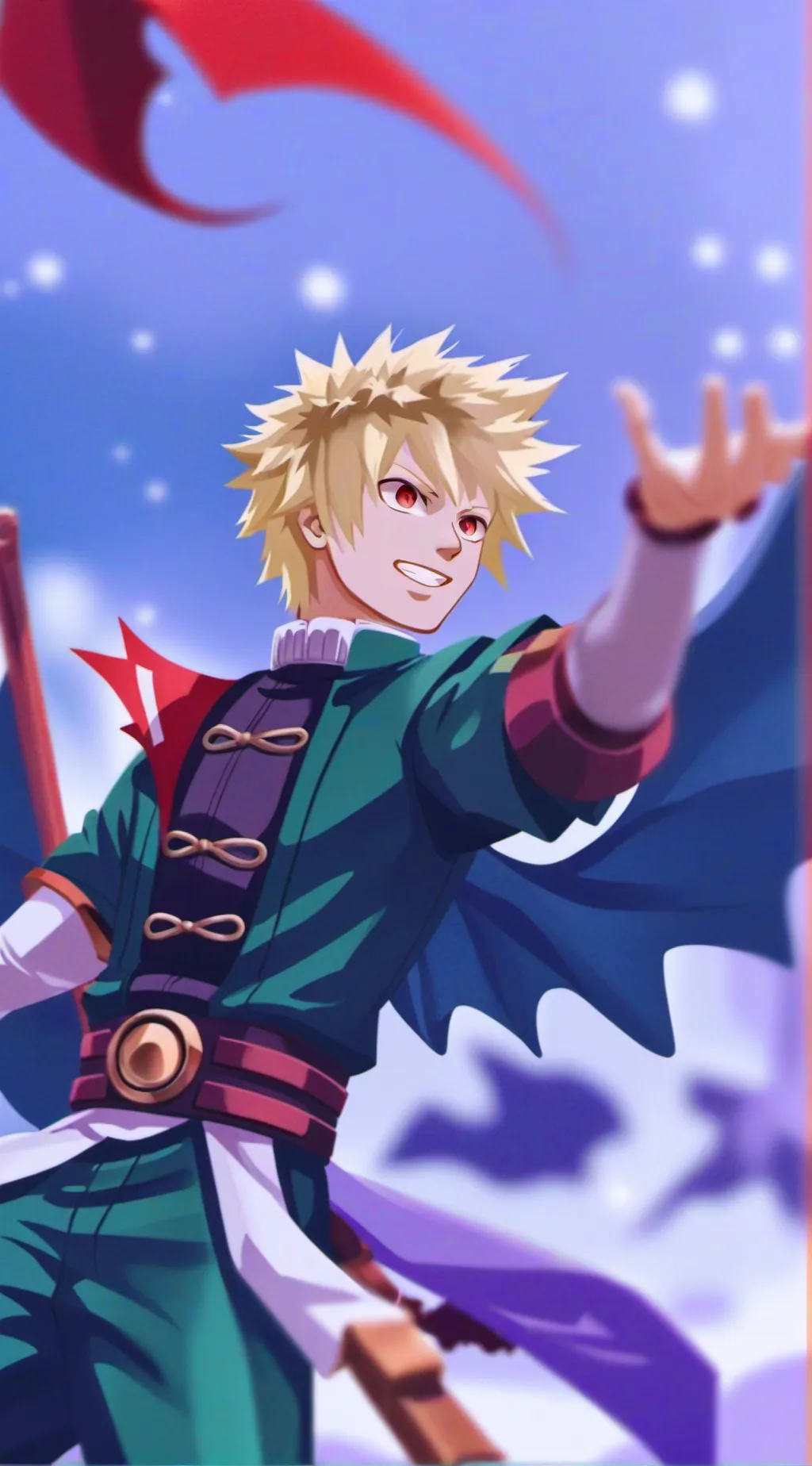 ai character: Bakugo Kasuki x y/ background