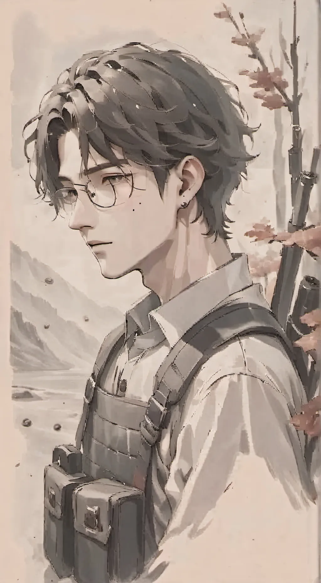 ai character: night background