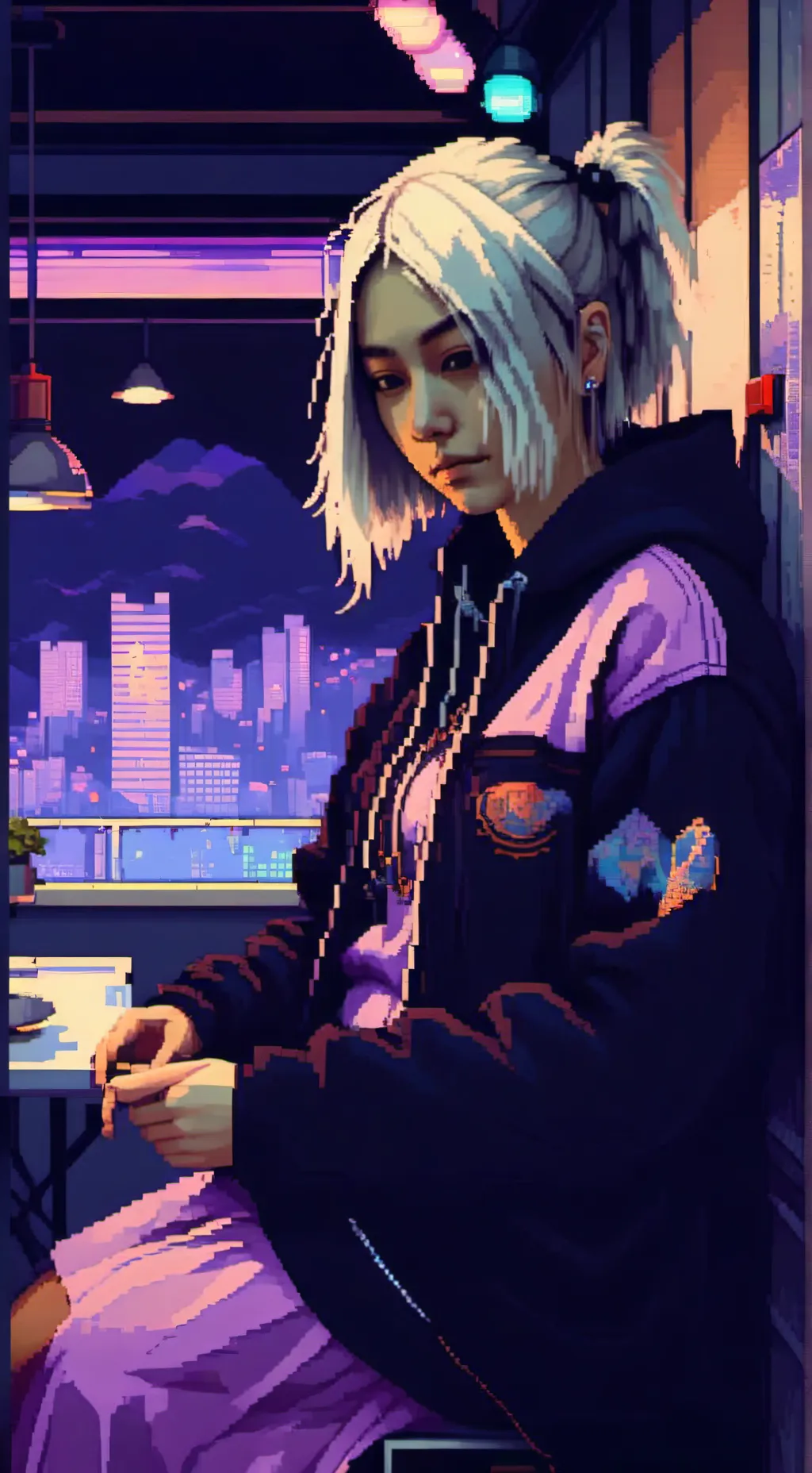 ai character: Chirisya♤♡♥︎◇♧♥︎ background