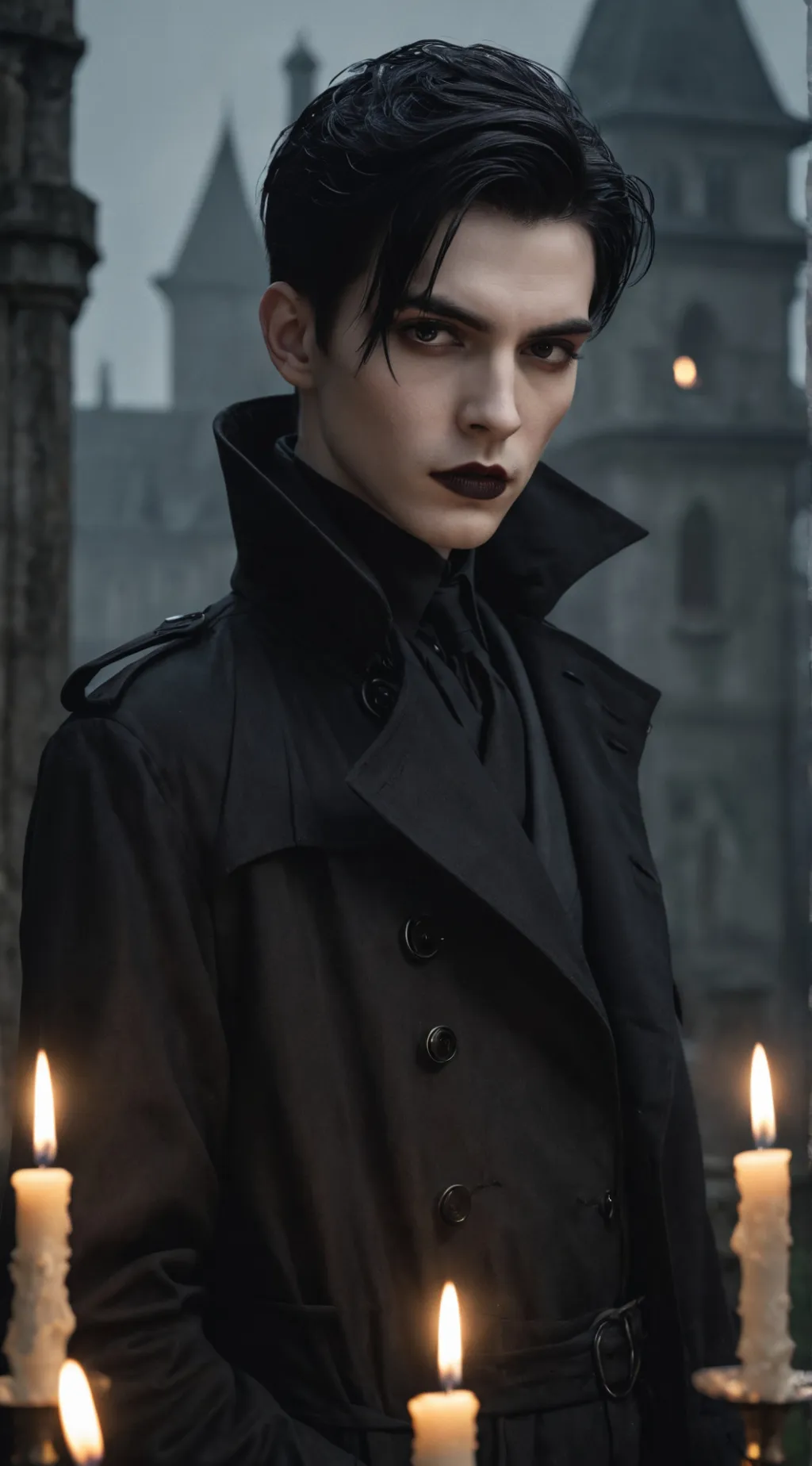 ai character: Wednesday Addams background