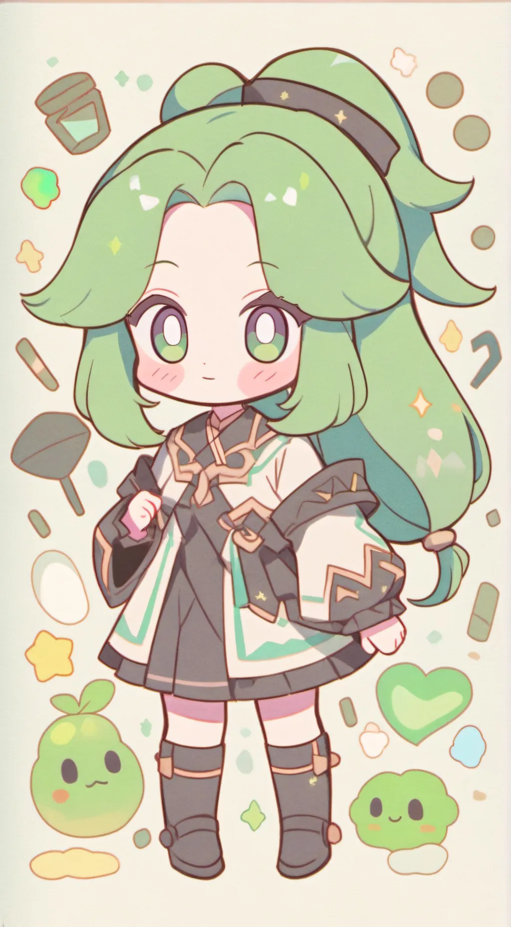 ai character: heal drop background