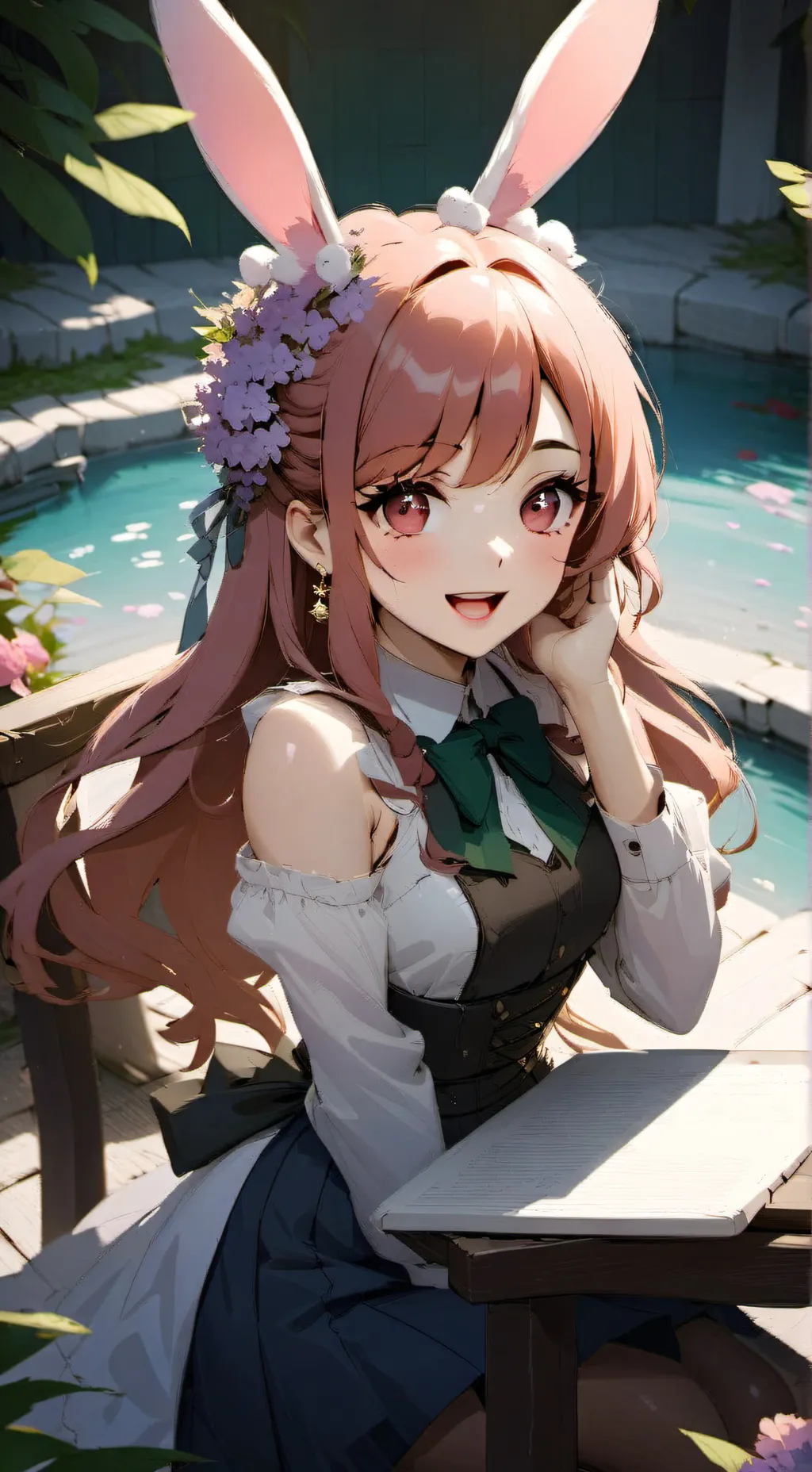 ai character: Mia and Layla  background