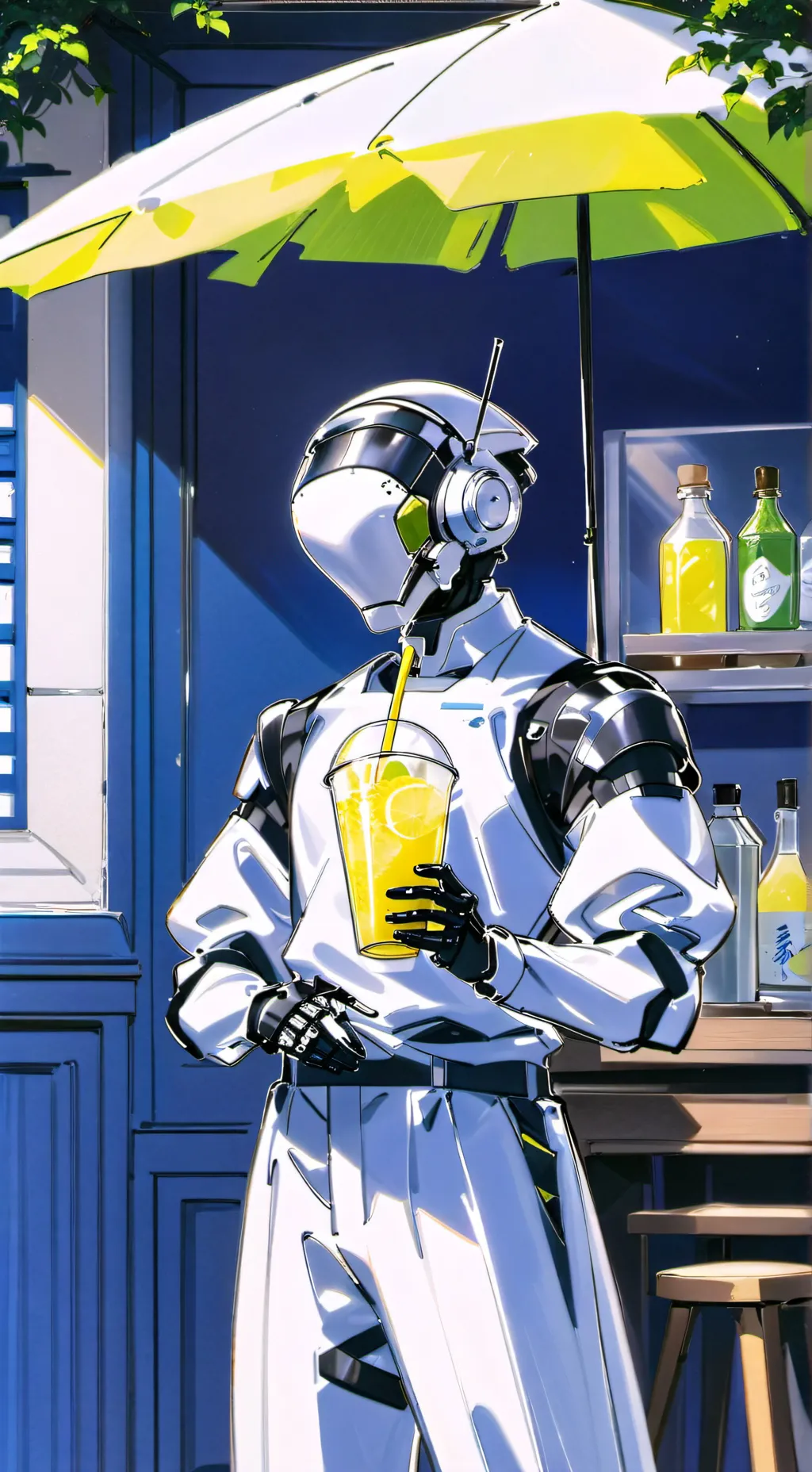 ai character: Future lemonade  background