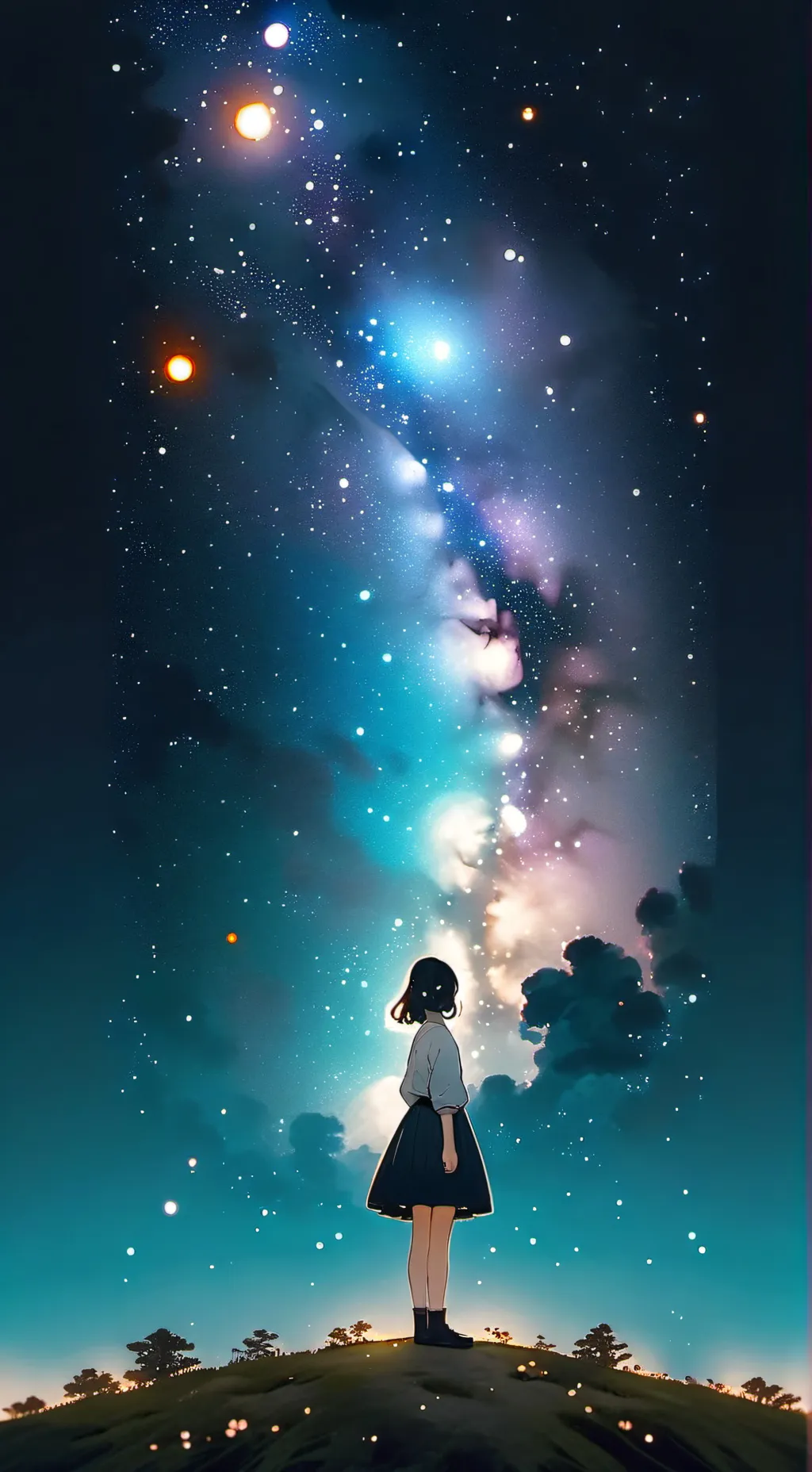 ai character: Sky background