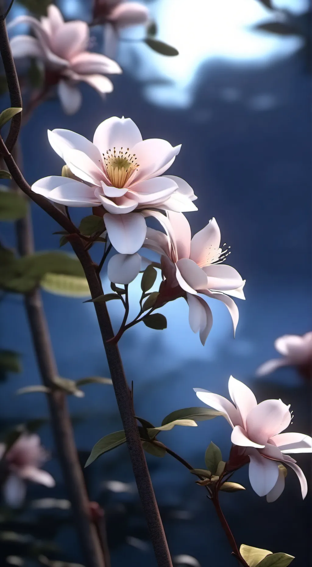 ai character: Mistic flour background