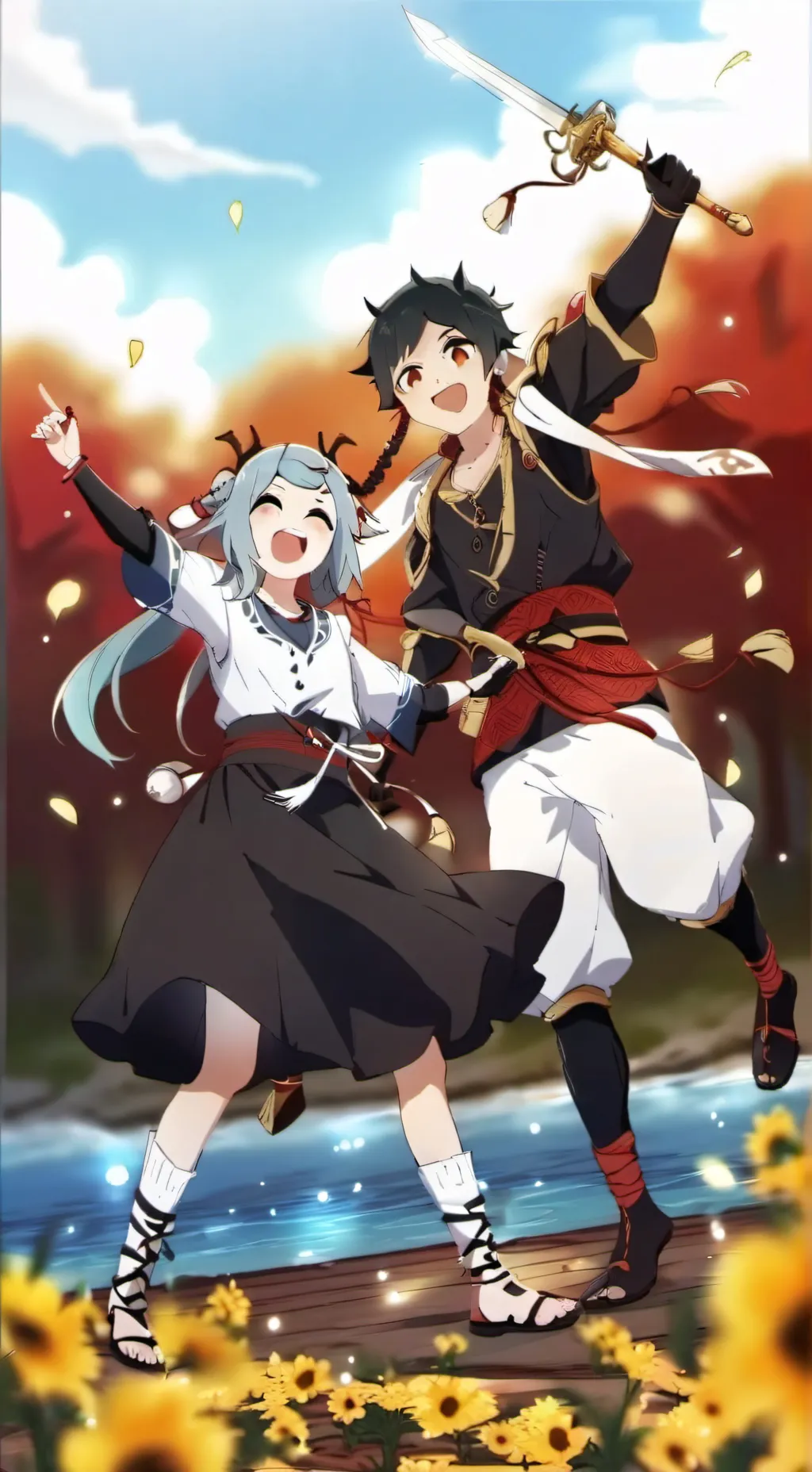 ai character: Hex e Tina background